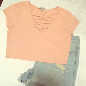 🔴 SALE 3 for $12 Pink Crop Top